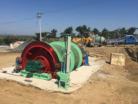 江西某礦山2米雙卷筒礦井提升機(jī)案例